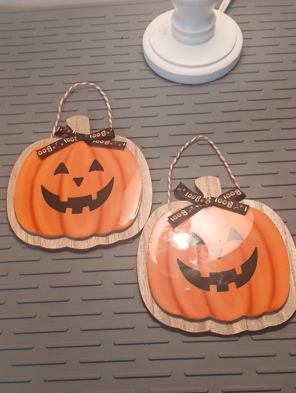 Halloween Pumpkin Hanging Decorations - Orange Jack-O'-Lantern Wall Ornaments